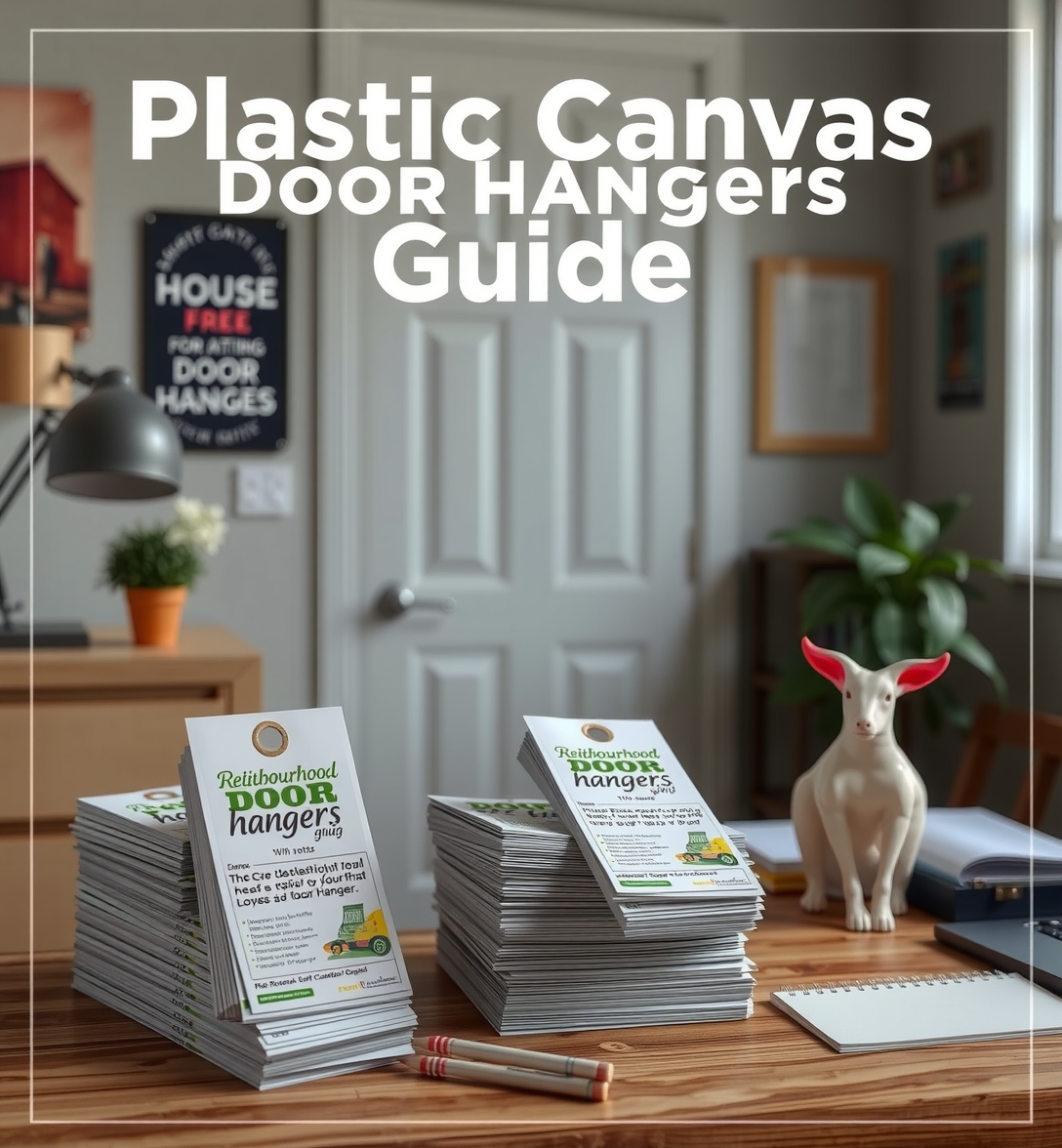 Preparation visual for Plastic Canvas Door Hangers Guide