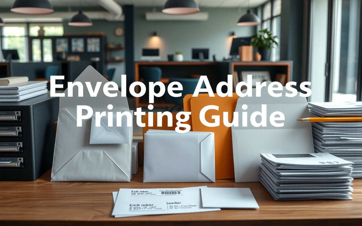 Preparation visual for Envelope Address Printing Guide