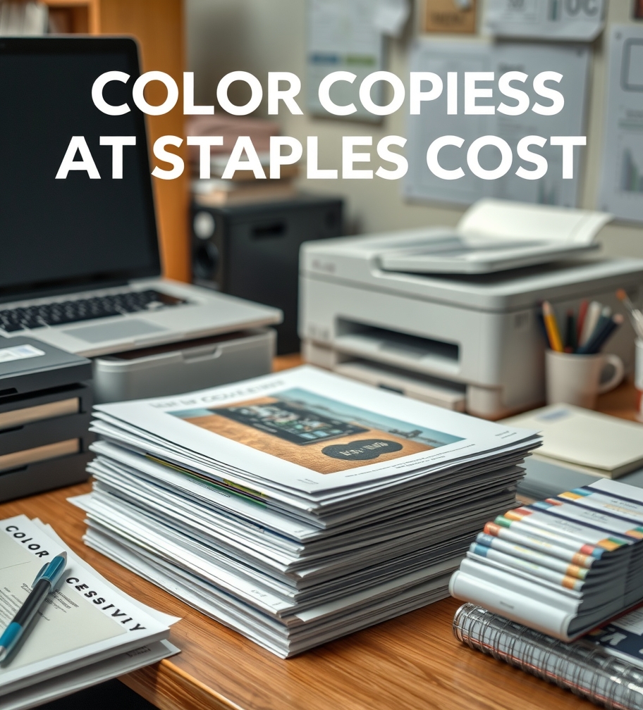 Preparation visual for Color Copies at Staples Cost