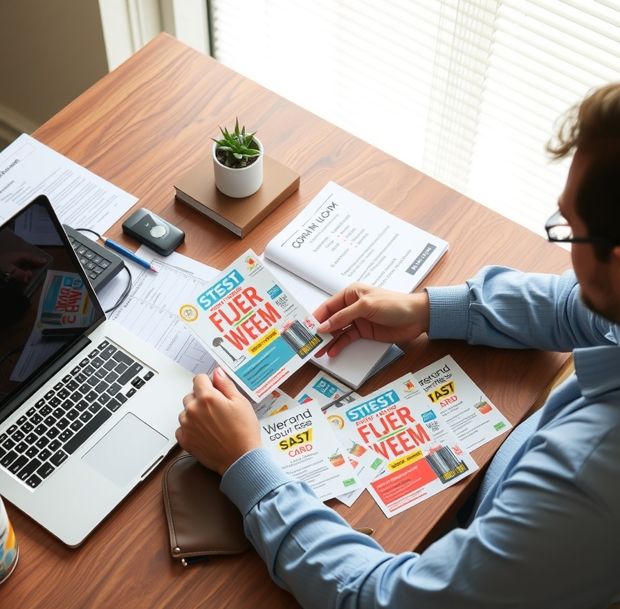 Preparation visual for Flyer Printing Cost Near Me