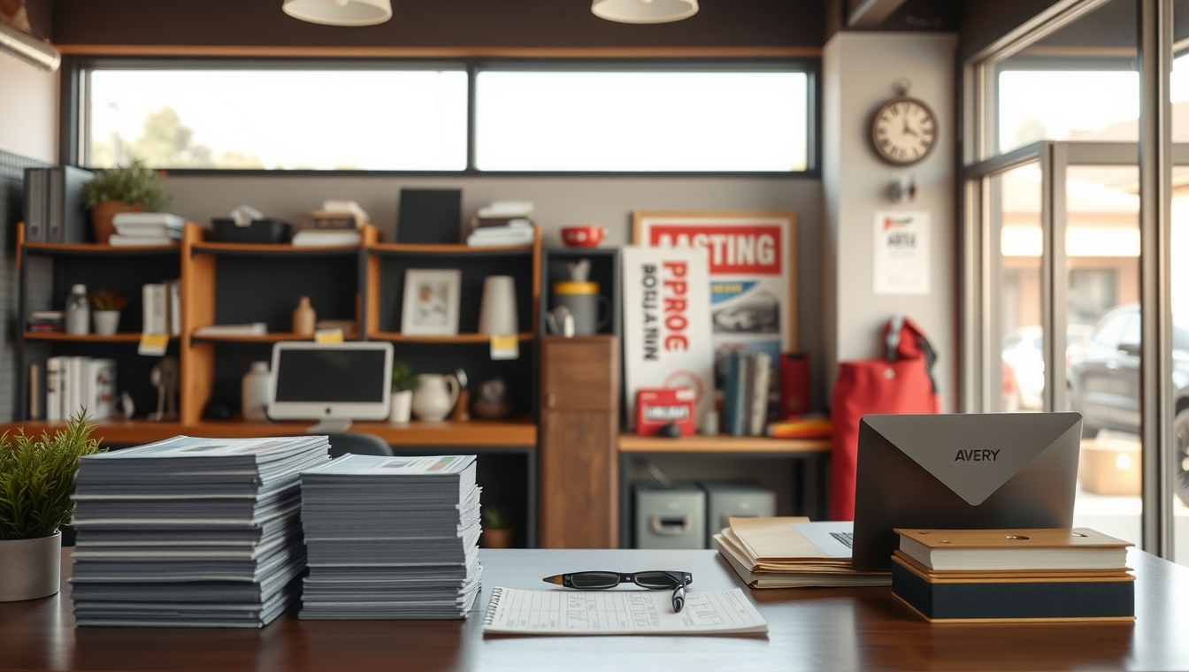 Preparation visual for Avery Printable Door Hangers Guide