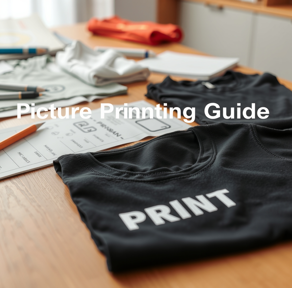 Preparation visual for Picture Tshirt Printing Guide