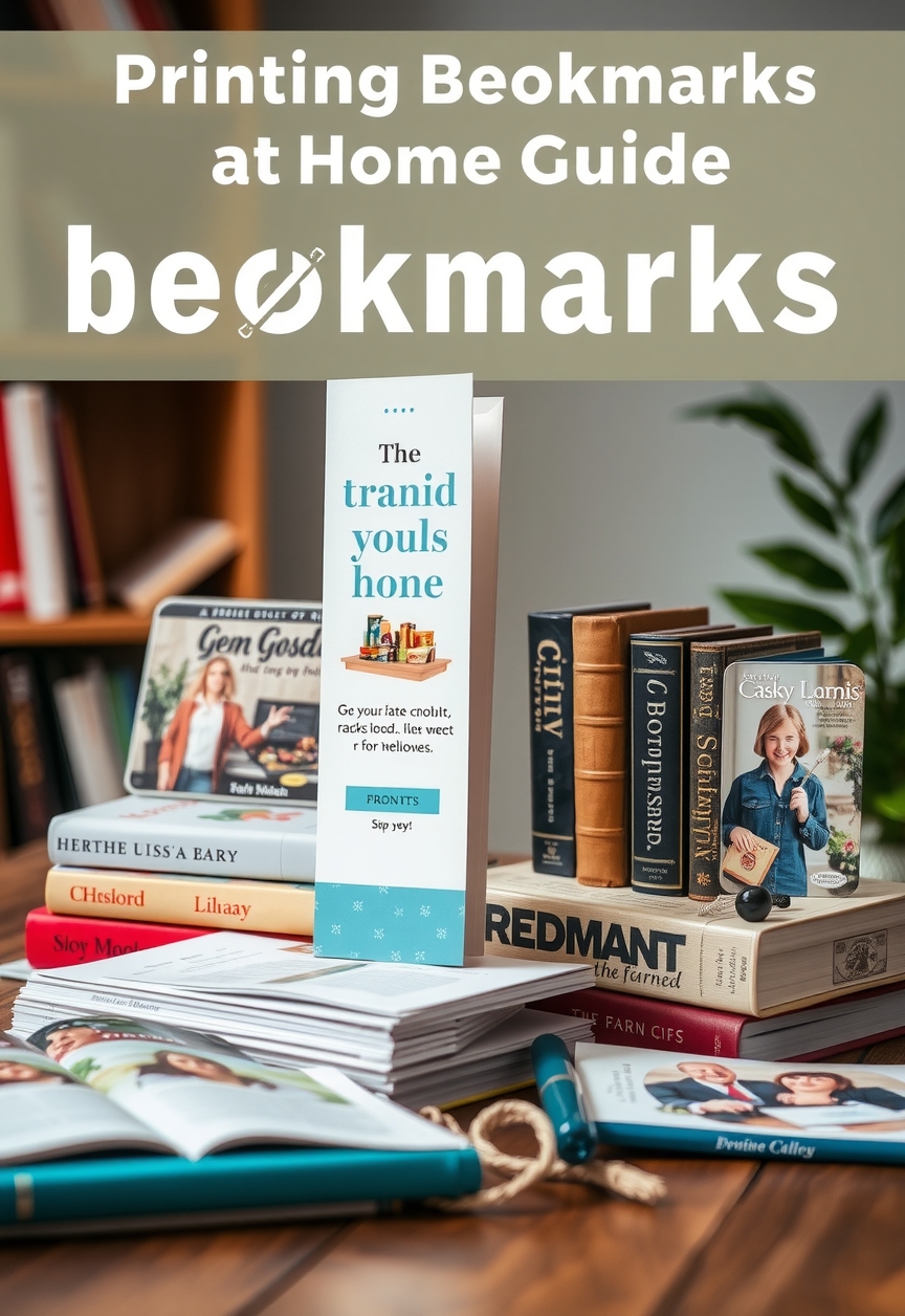 Preparation visual for Printing Bookmarks at Home Guide