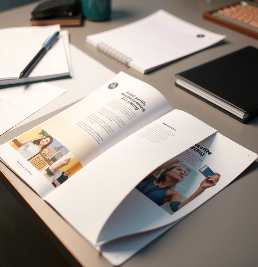 Preparation visual for Brochure Printing Malaysia Guide
