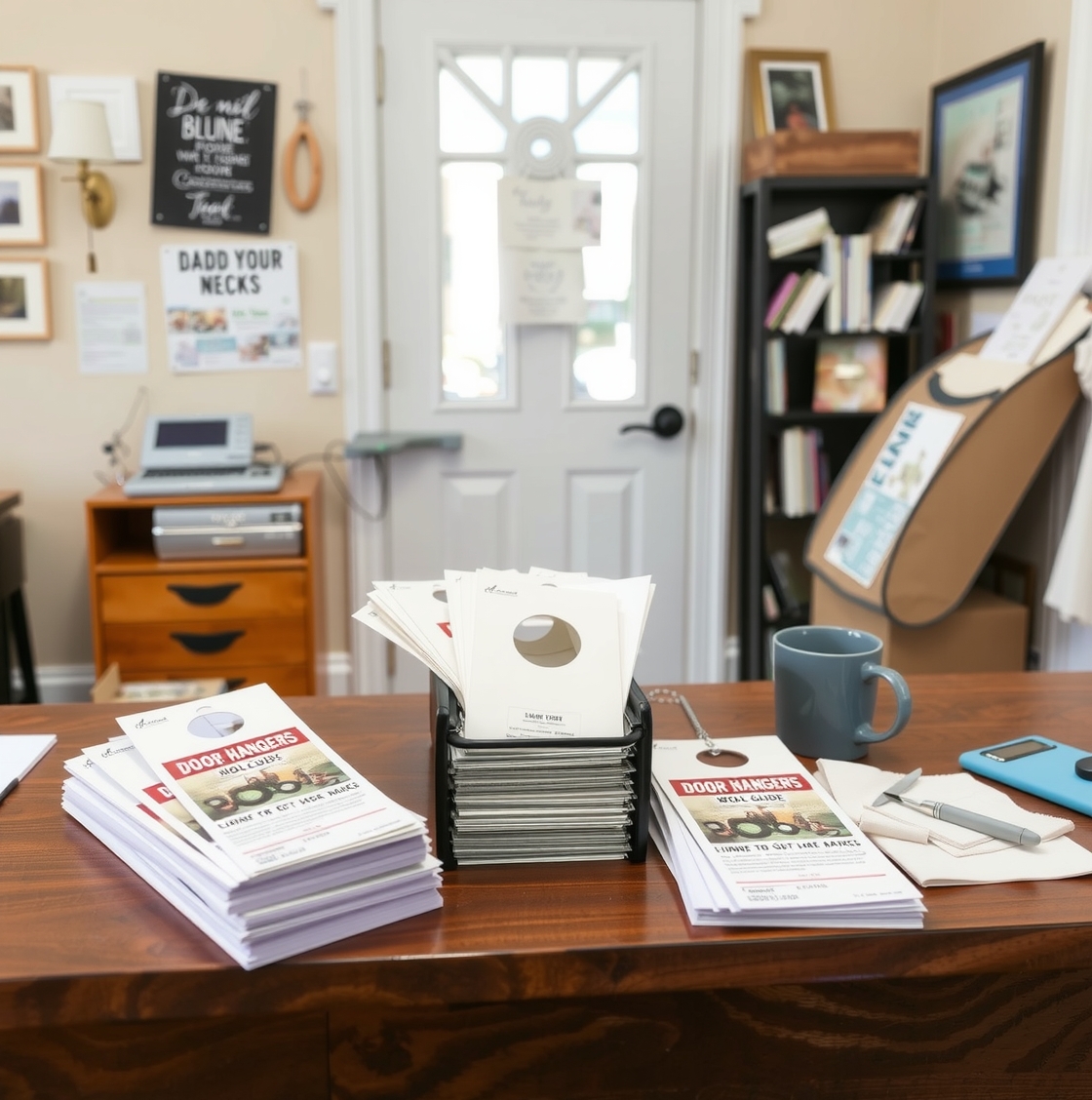 Preparation visual for Door Hangers with Wool Guide