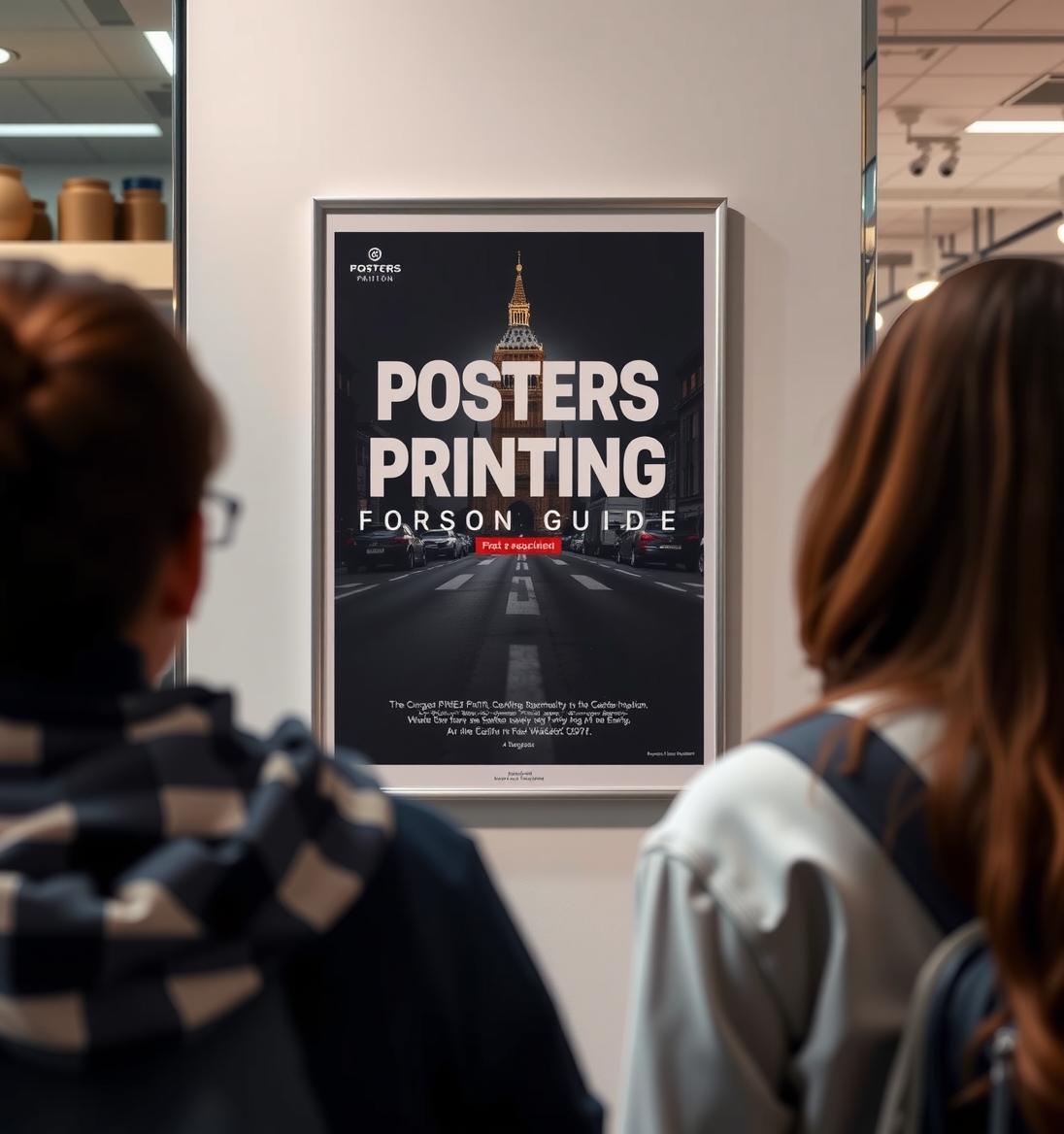 Preparation visual for Posters Printing London Guide