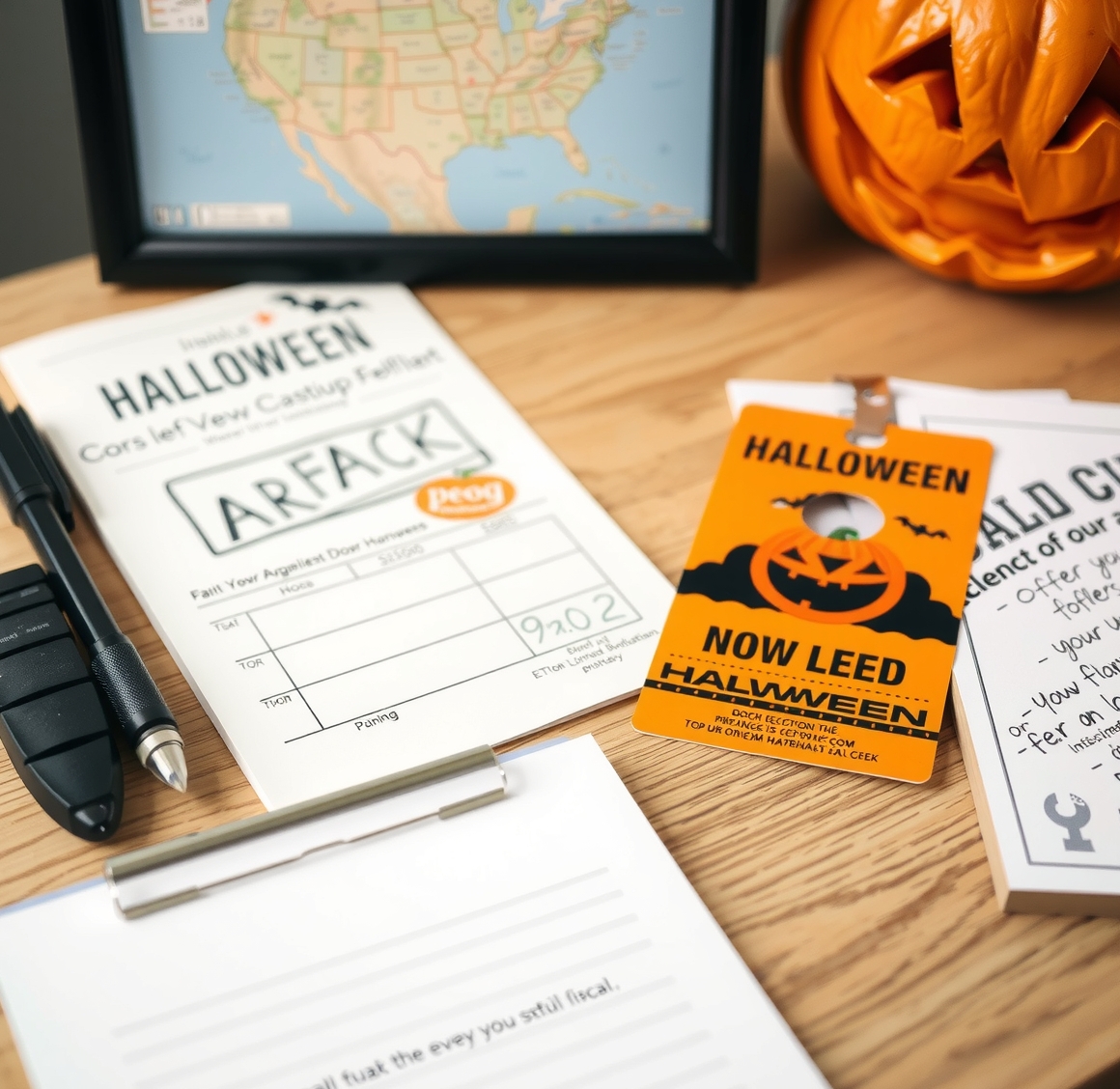 Preparation visual for Halloween Door Hangers Diy Guide