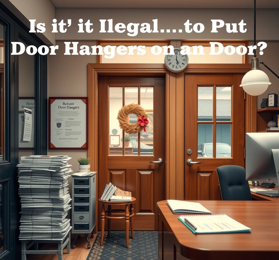 Preparation visual for Is It Illegal to Put Door Hangers on Doors Guide