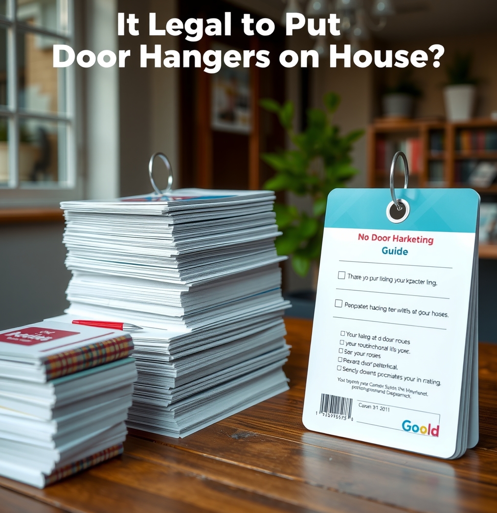 Preparation visual for Is It Legal to Put Door Hangers on Houses Guide