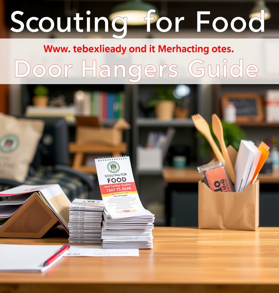 Preparation visual for Scouting for Food Door Hangers Guide