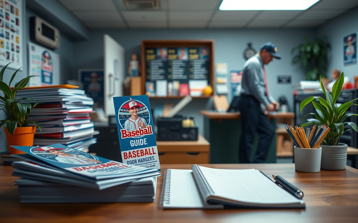 Preparation visual for Baseball Door Hangers Guide