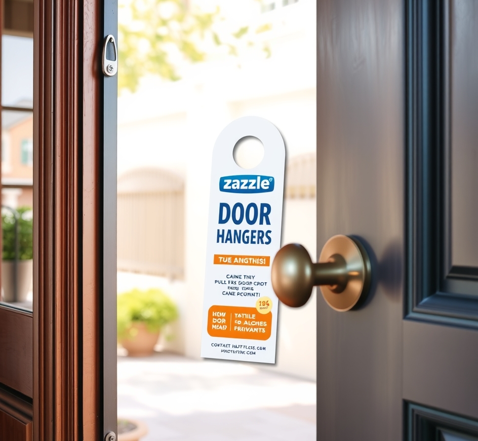 Quality check visual for Zazzle Door Hangers Guide