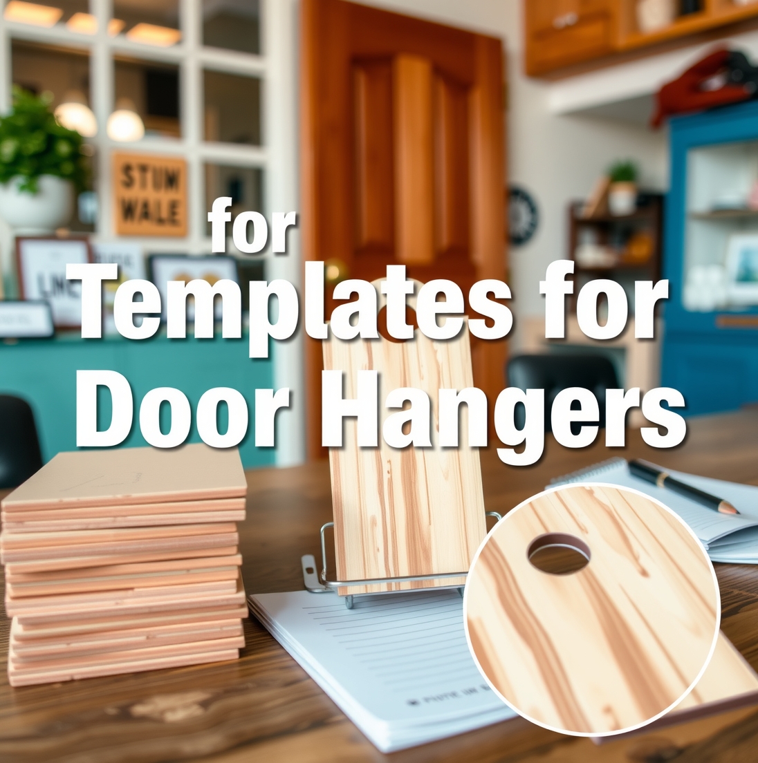 Quality check visual for Templates for Wooden Door Hangers Guide