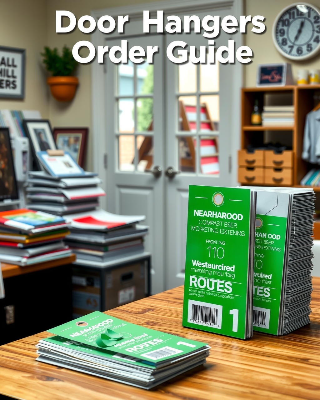 Preparation visual for Door Hangers Order Guide