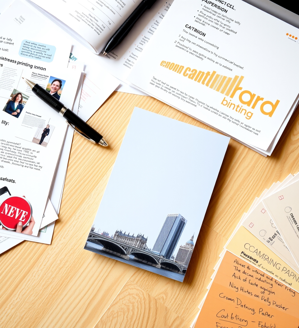 Preparation visual for Postcard Printing Service London Guide