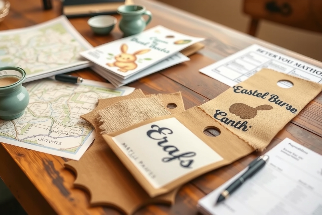 Preparation visual for Easter Burlap Door Hangers Guide