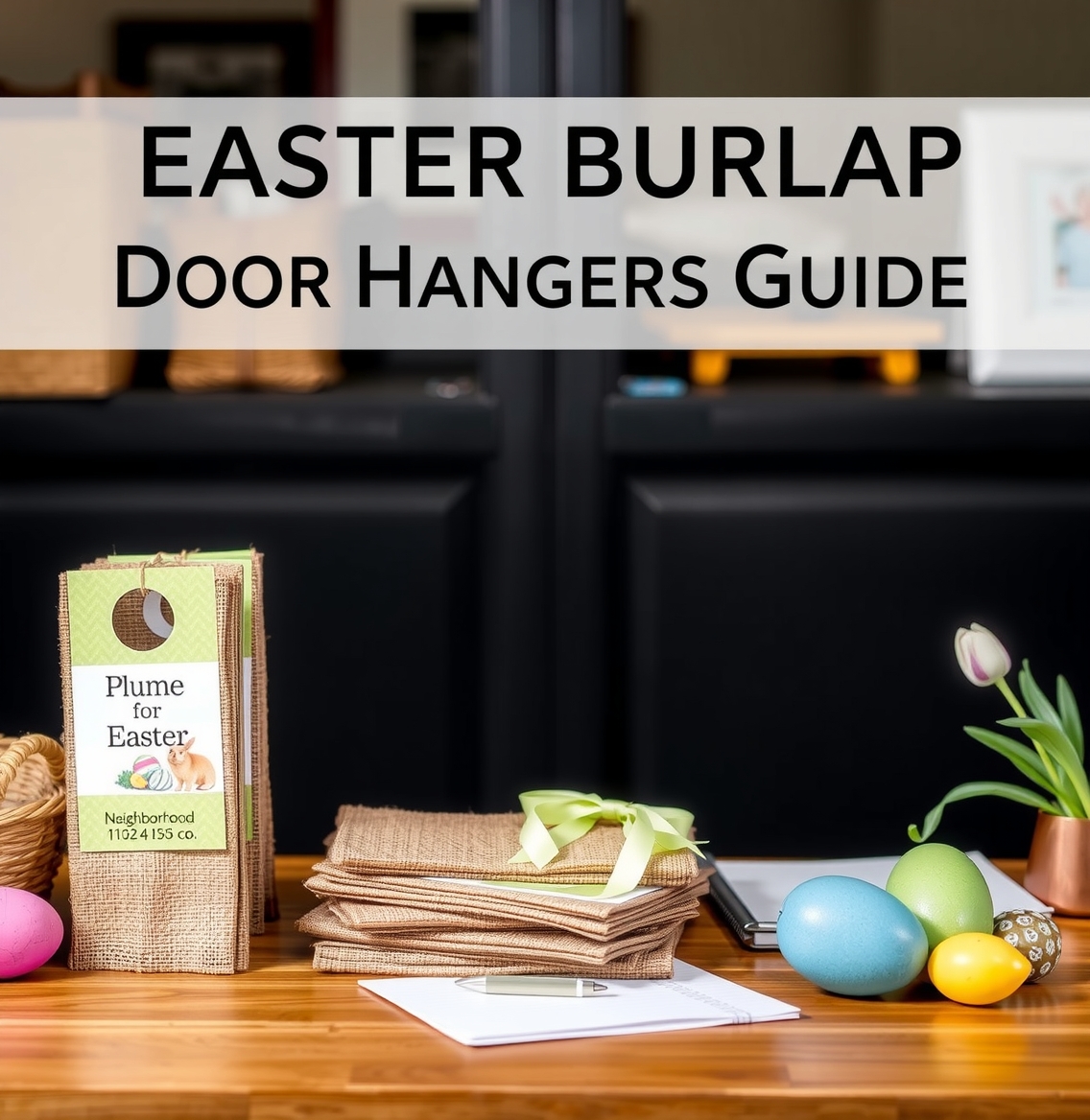 Quality check visual for Easter Burlap Door Hangers Guide