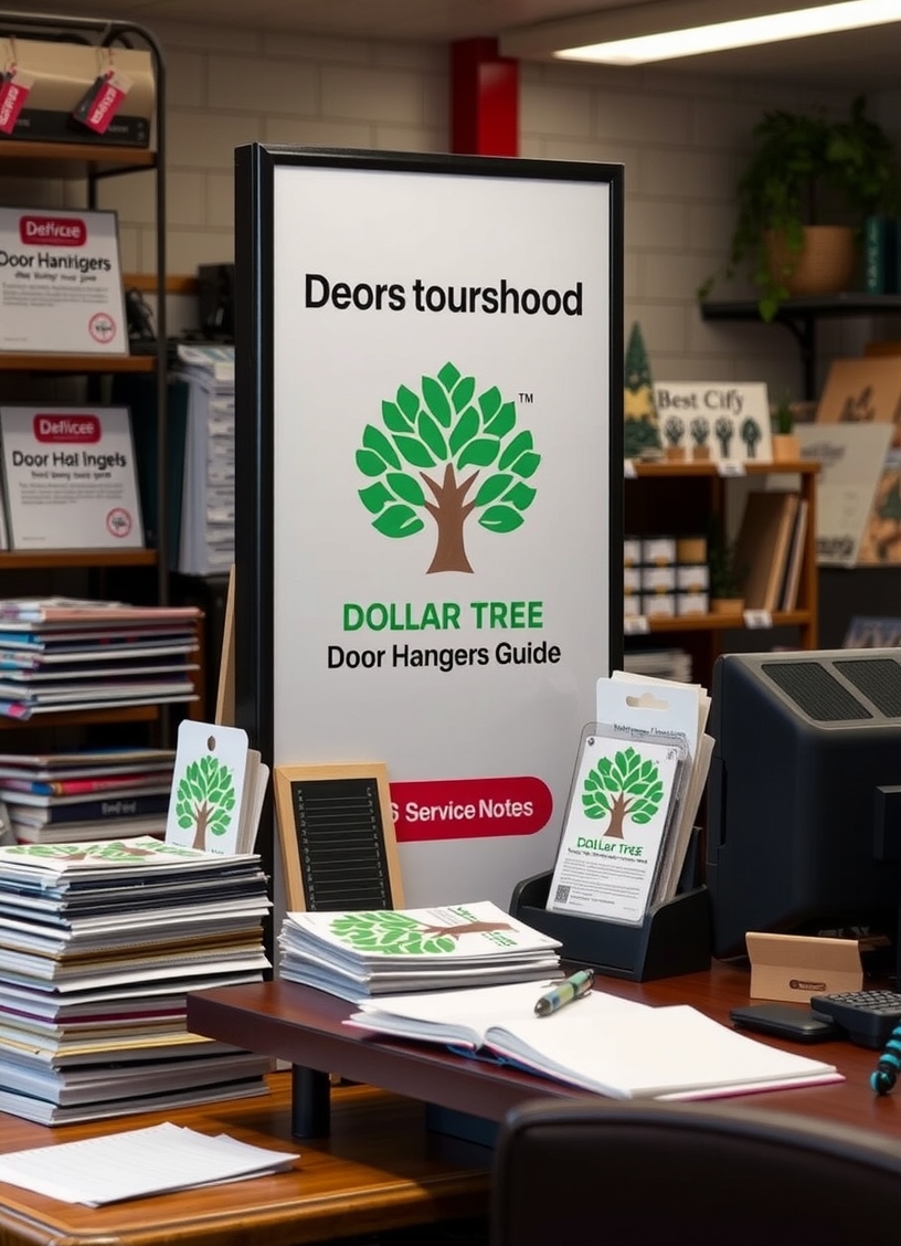 Preparation visual for Dollar Tree Door Hangers Guide
