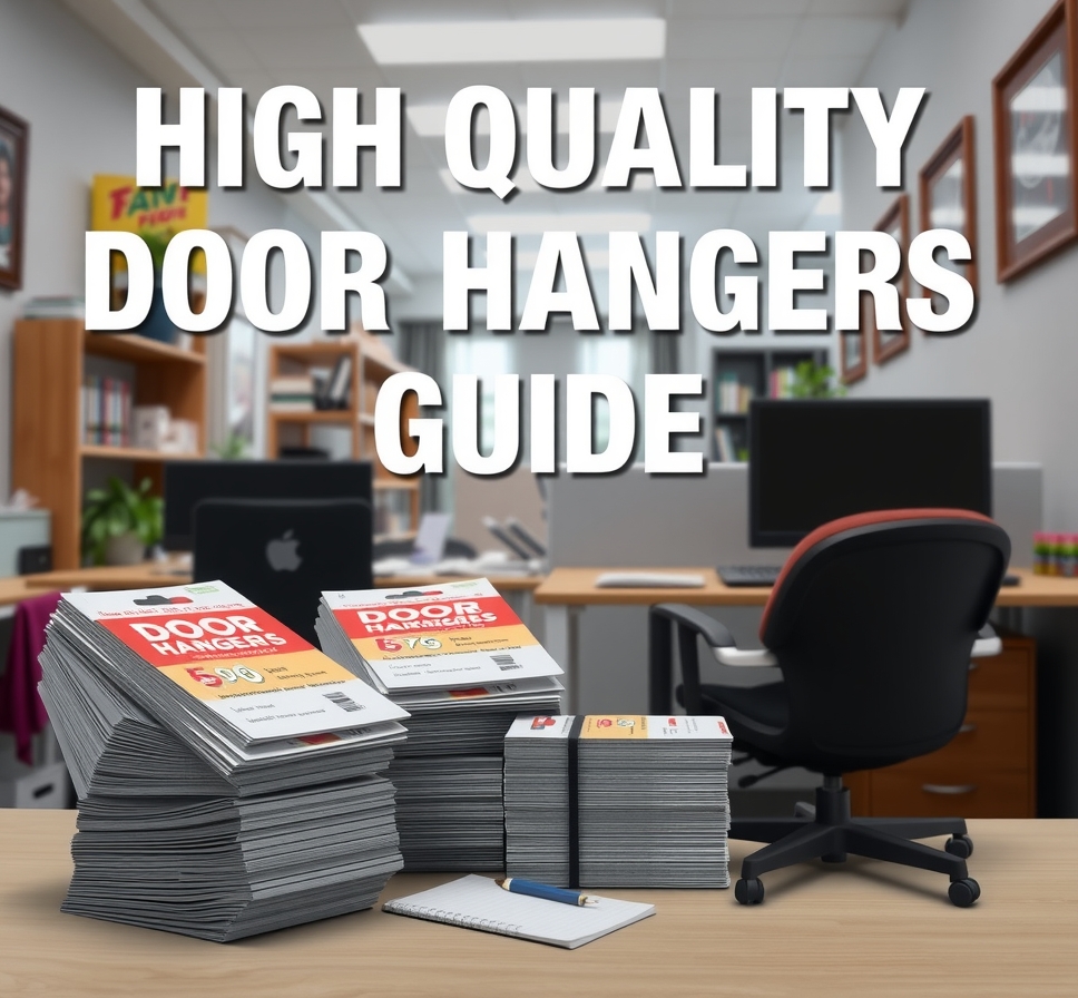 Preparation visual for High Quality Door Hangers Guide