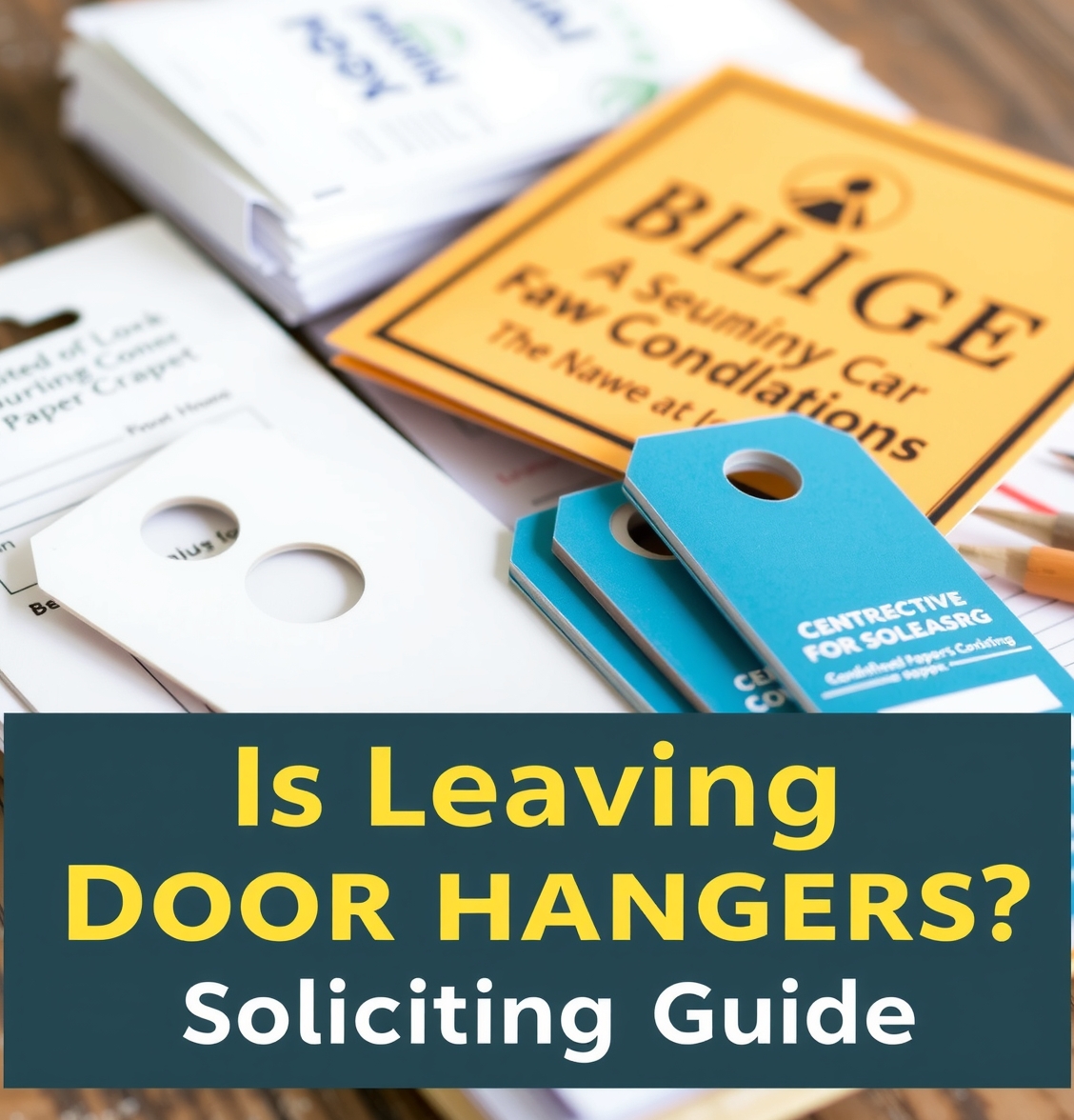 Is Leaving Door Hangers Soliciting Guide