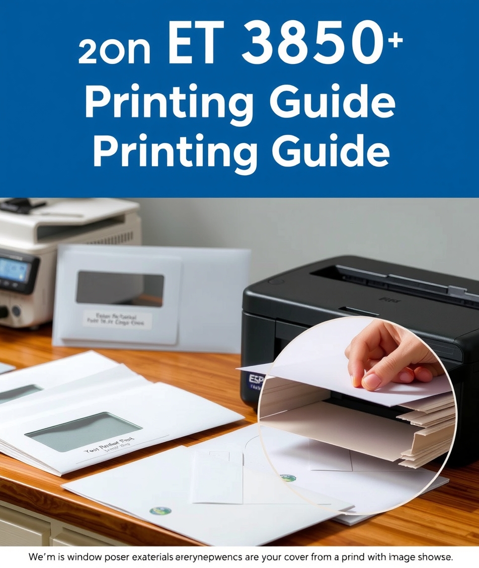 Preparation visual for Epson Et 3850 Envelope Printing Guide