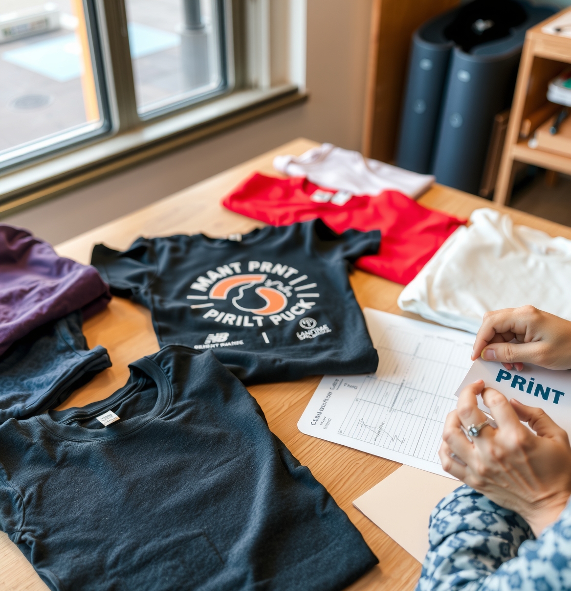 Preparation visual for Tshirt Printing Pittsburgh Guide