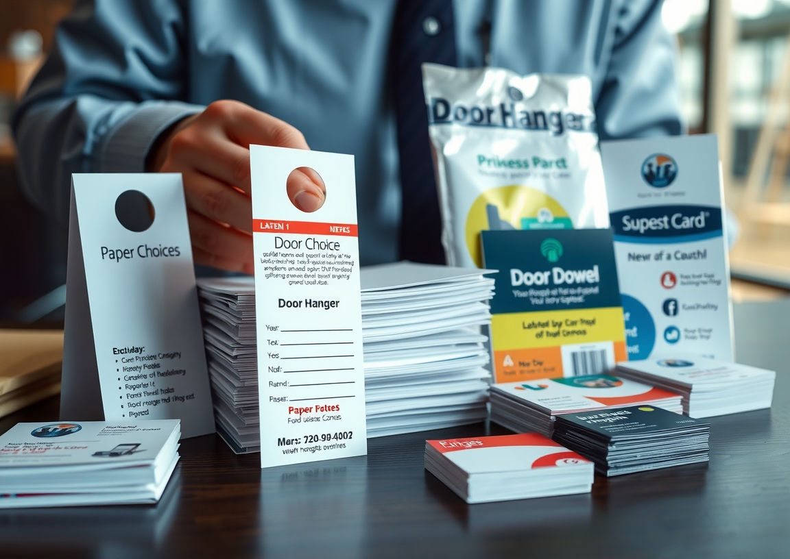Checklist for Door Hangers vs Business Cards