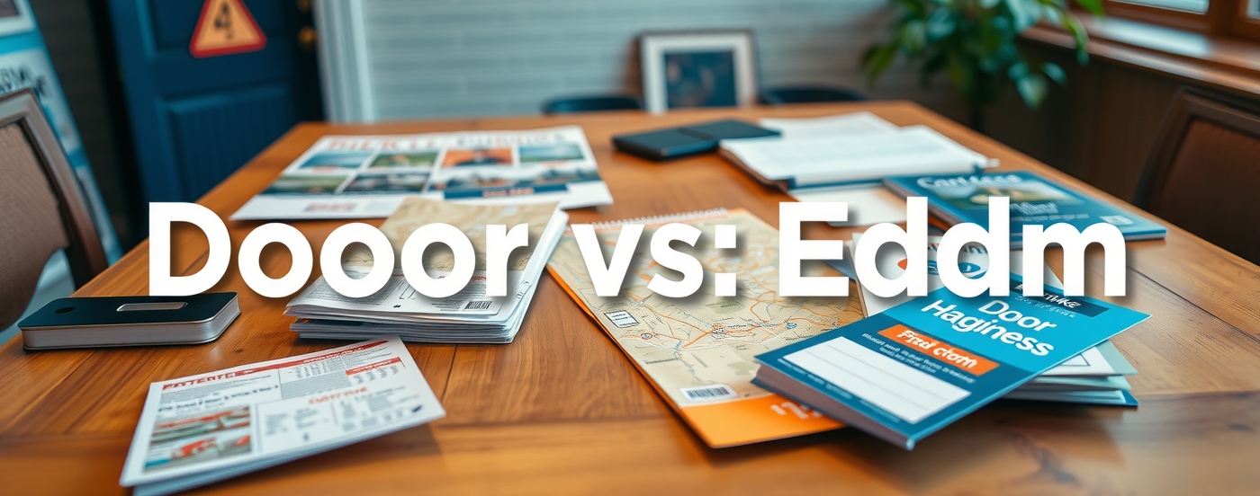 Quality check visual for Door Hangers vs Eddm