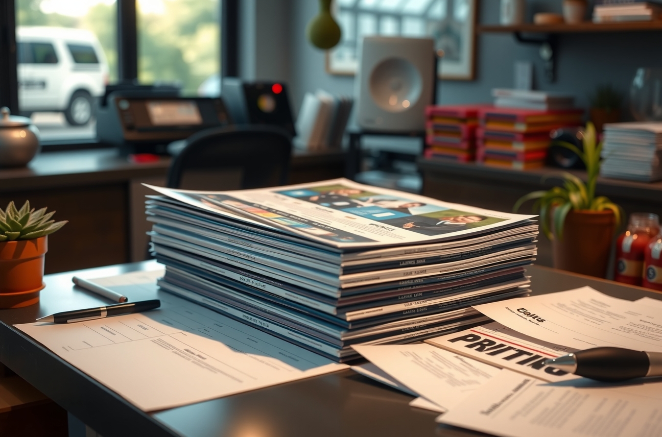 Preparation visual for Flyer Printing Options