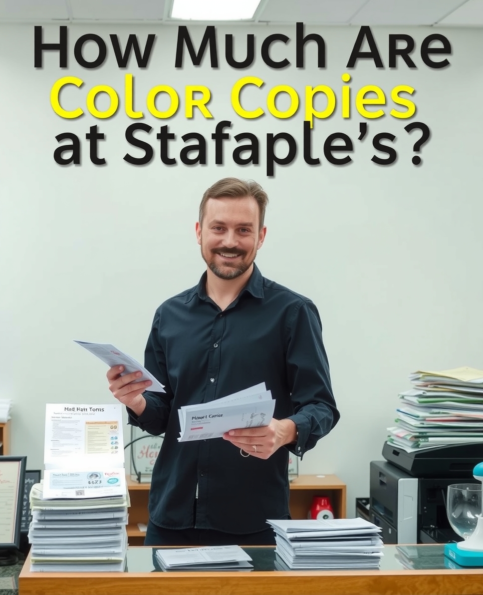 How Much Are Color Copies at Staples Guide