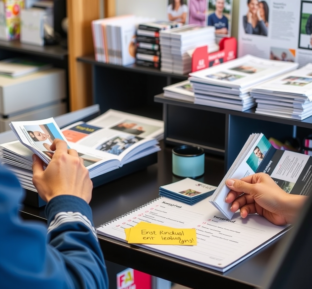 Preparation visual for Brochure Printing Near Me Open Now Guide