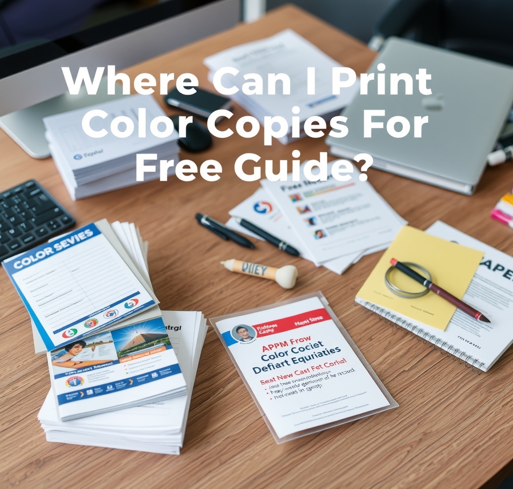 Checklist for Where Can I Print Color Copies for Free Guide