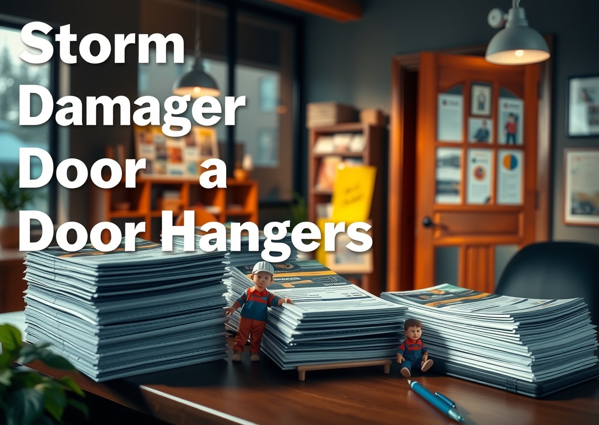 Preparation visual for Storm Damage Door Hangers Guide