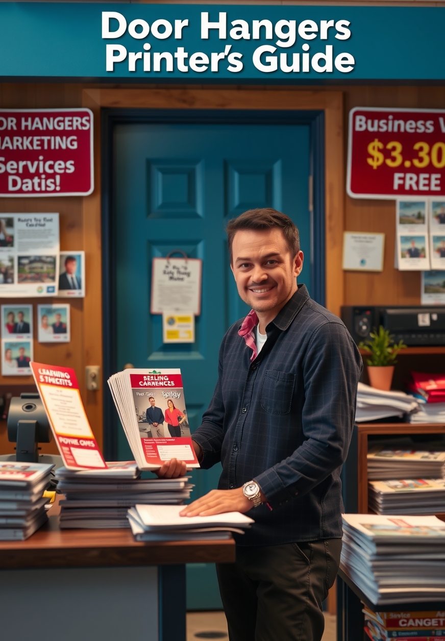 Preparation visual for Door Hangers Printers Guide