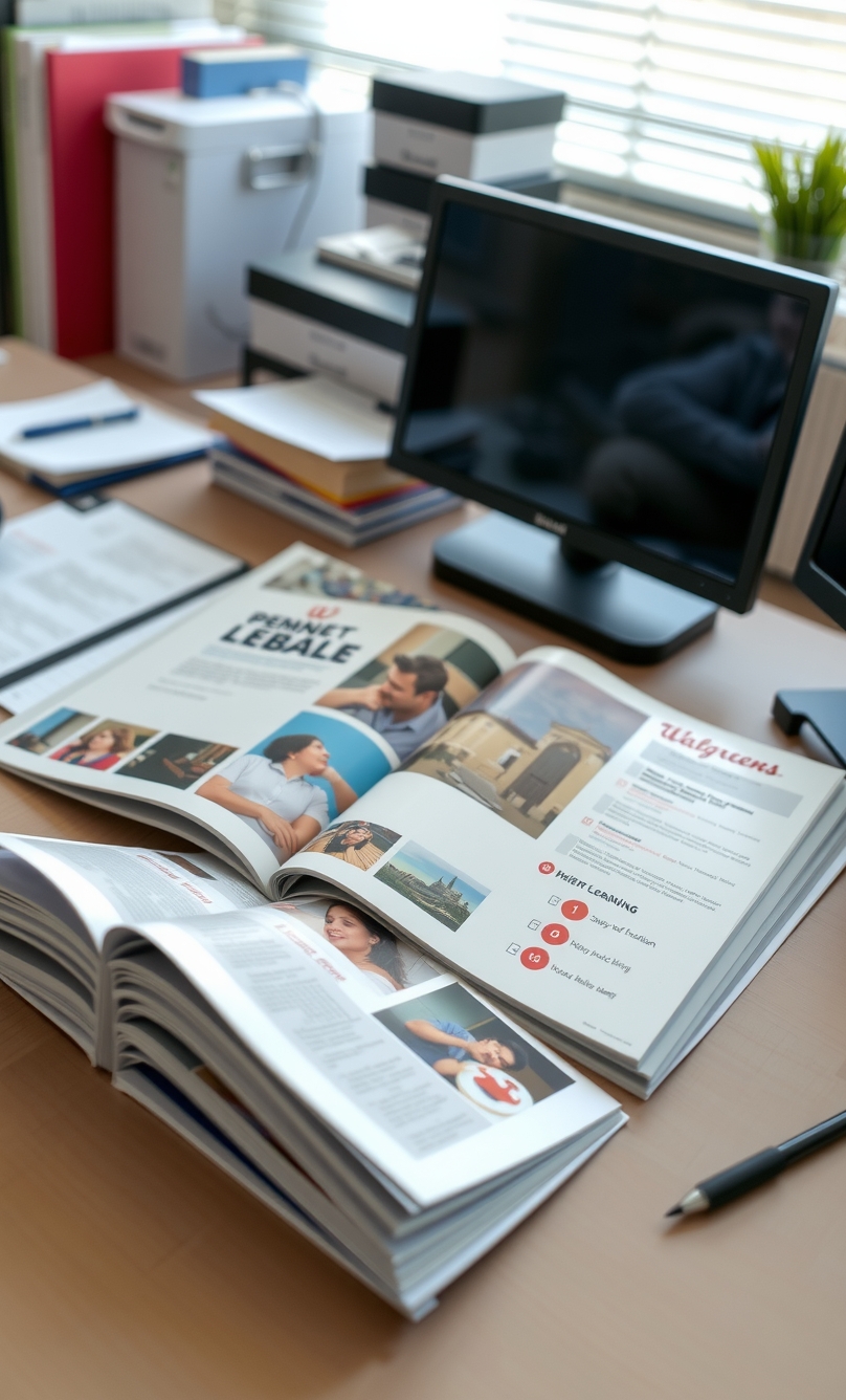 Preparation visual for Brochure Printing Walgreens Guide