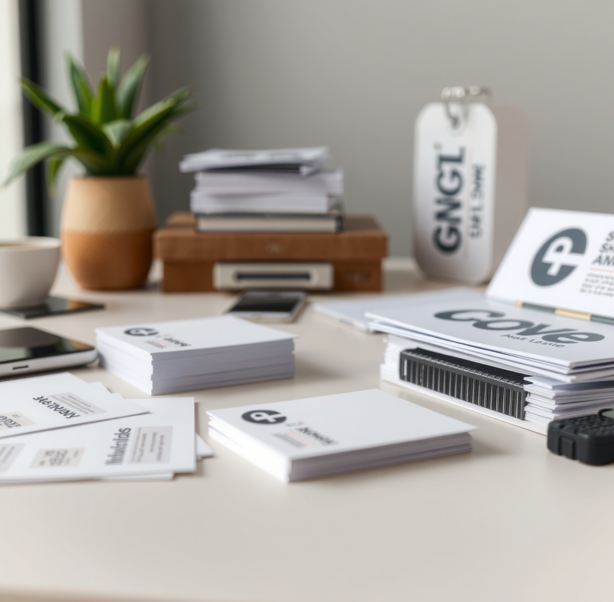 Preparation visual for Business Cards Printing Ups Guide