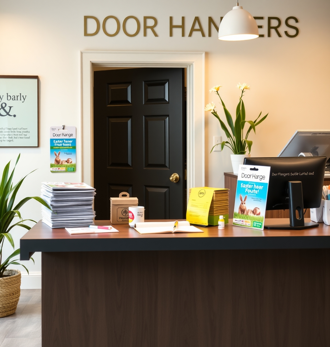 Preparation visual for Door Hangers Easter Guide