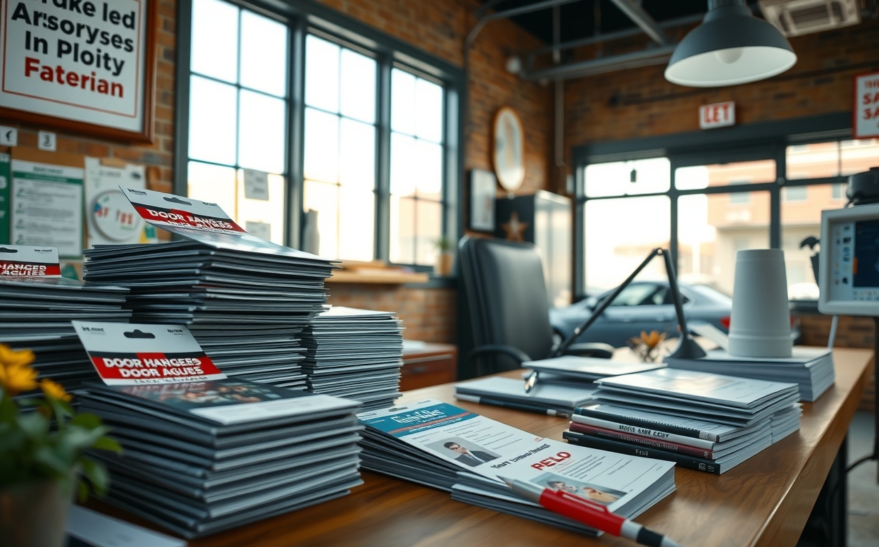 Preparation visual for Door Hangers Edmonton Guide