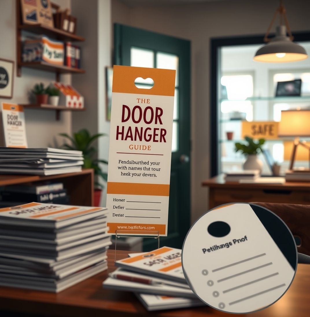 Preparation visual for Door Hangers with Names Guide