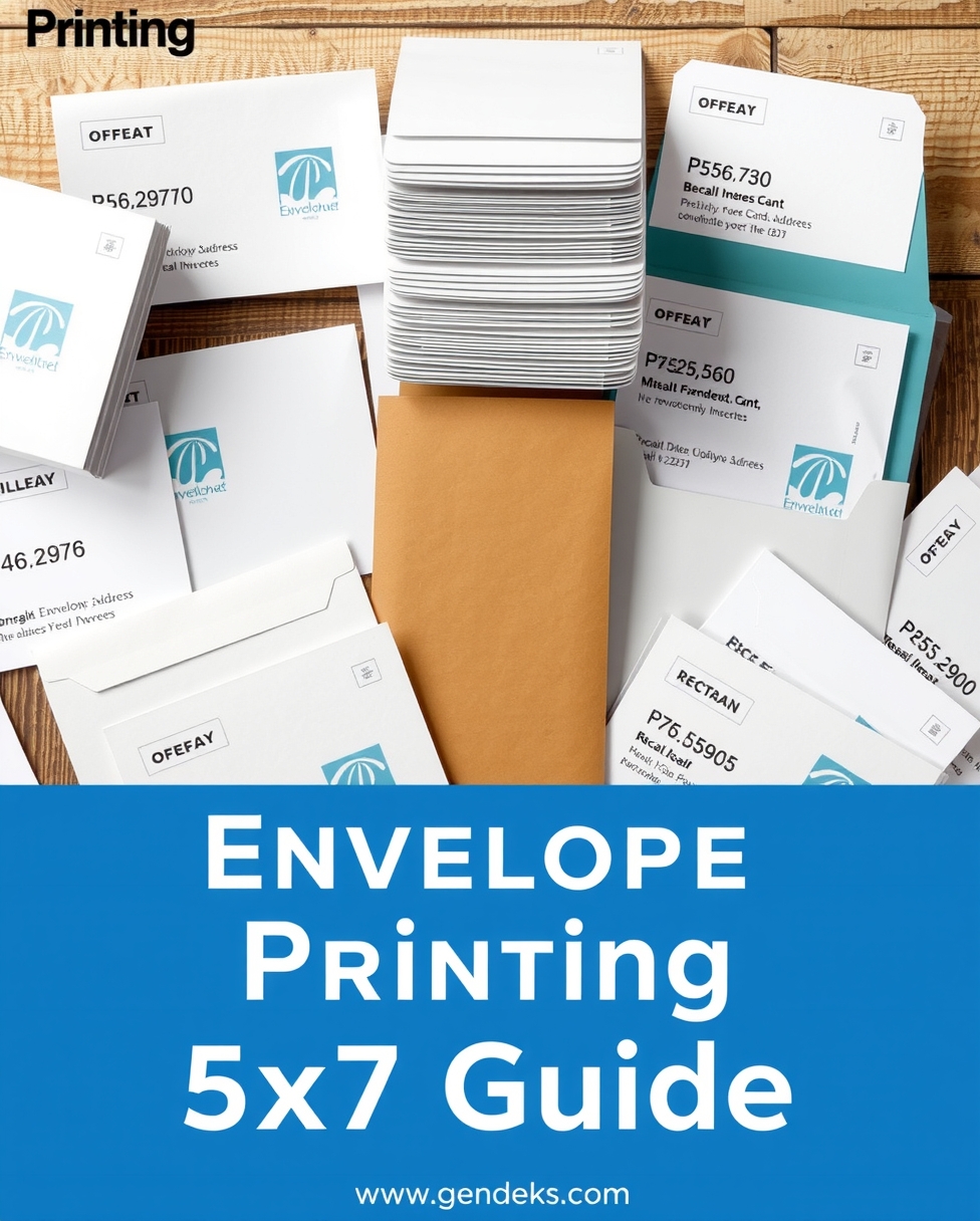 Preparation visual for Envelope Printing 5x7 Guide