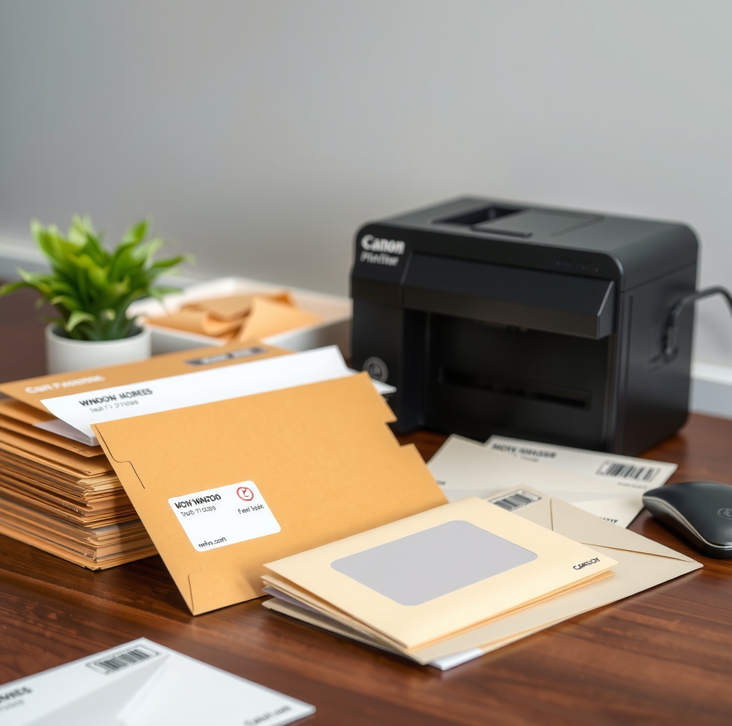 Preparation visual for Envelope Printing Canon Printer Guide