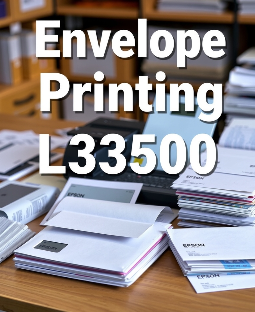 Preparation visual for Envelope Printing Epson L3250 Guide