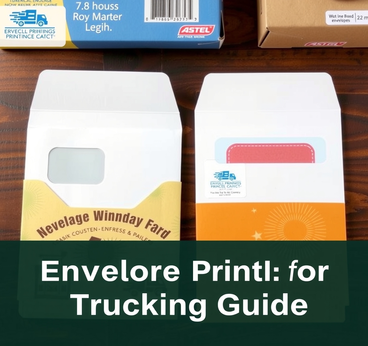 Preparation visual for Envelope Printing for Trucking Guide