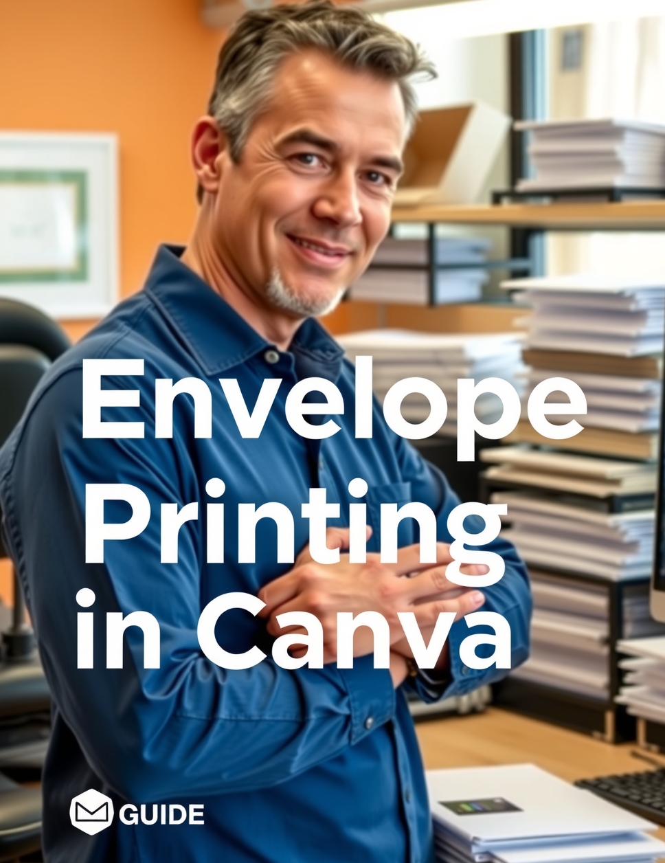 Preparation visual for Envelope Printing in Canva Guide