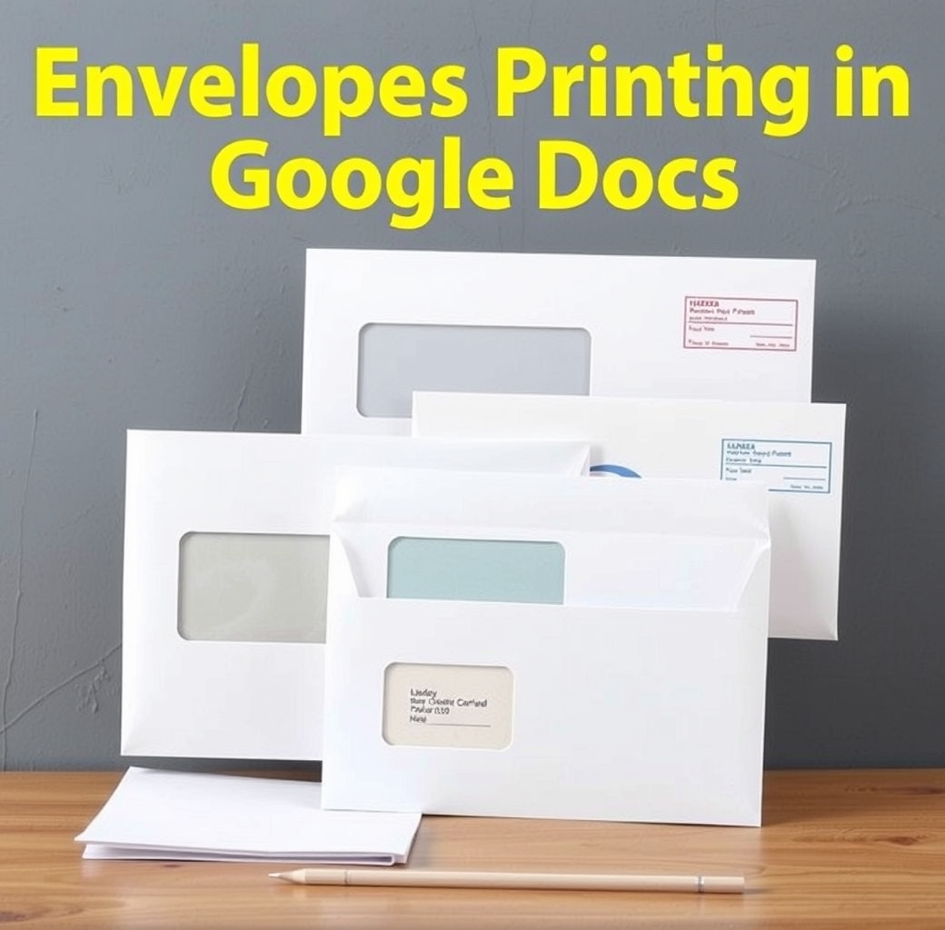 Quality check visual for Envelope Printing in Google Docs Guide
