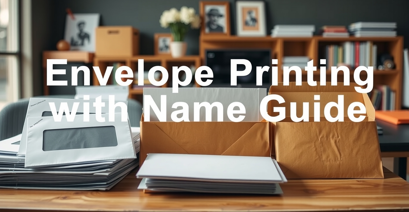 Quality check visual for Envelope Printing with Name Guide