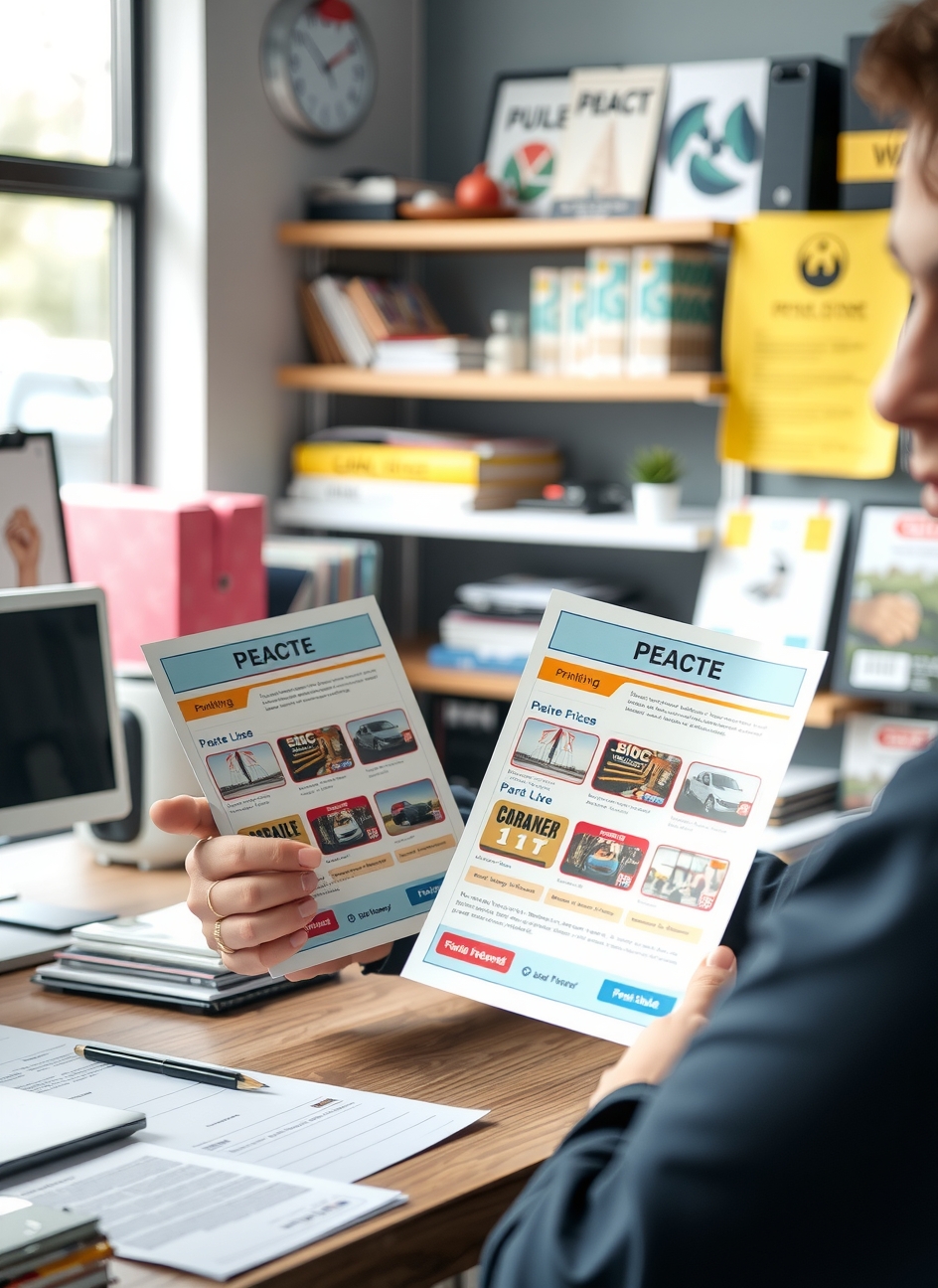 Quality check visual for Flyer Printing Quote Comparison