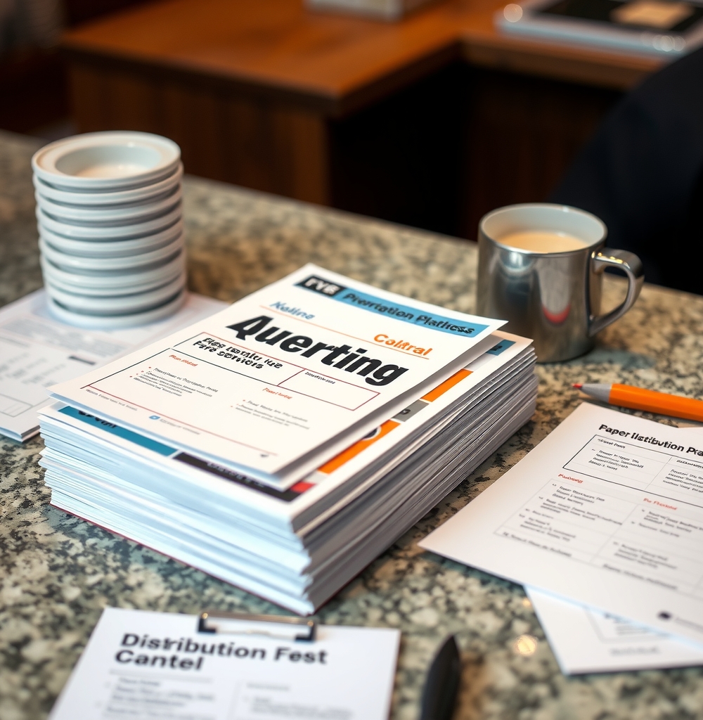 Preparation visual for Flyer Printing Quote Request Form