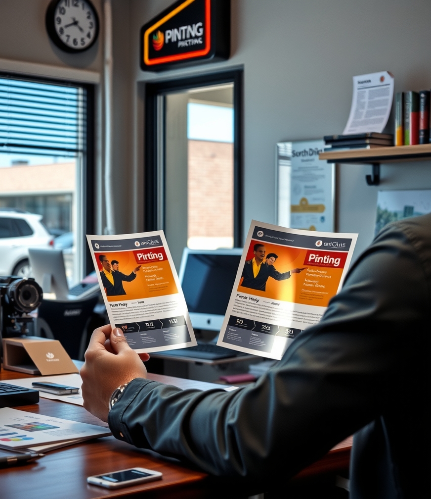 Preparation visual for Flyer Printing Quote Sample