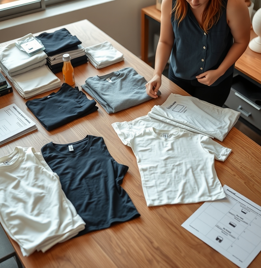 Preparation visual for Tshirt Printing for Crop Top